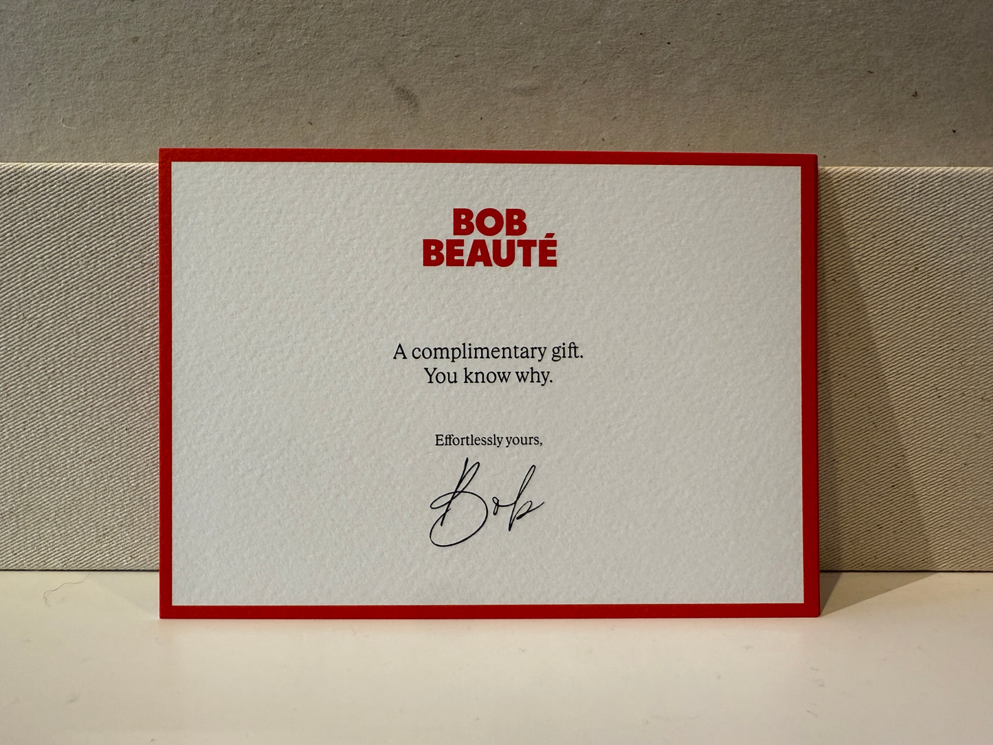 Complimentary Card (Gift with purchase)